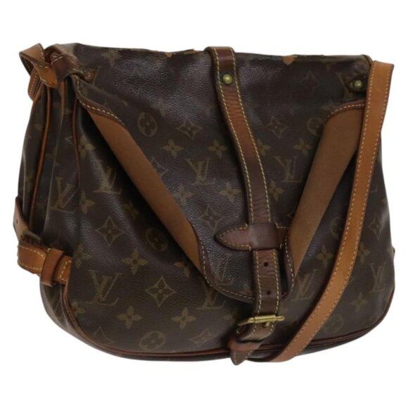 LOUIS VUITTON Monogram Saumur 30 Shoulder Bag M42256 LV Auth 134413 - Picture 1 of 16